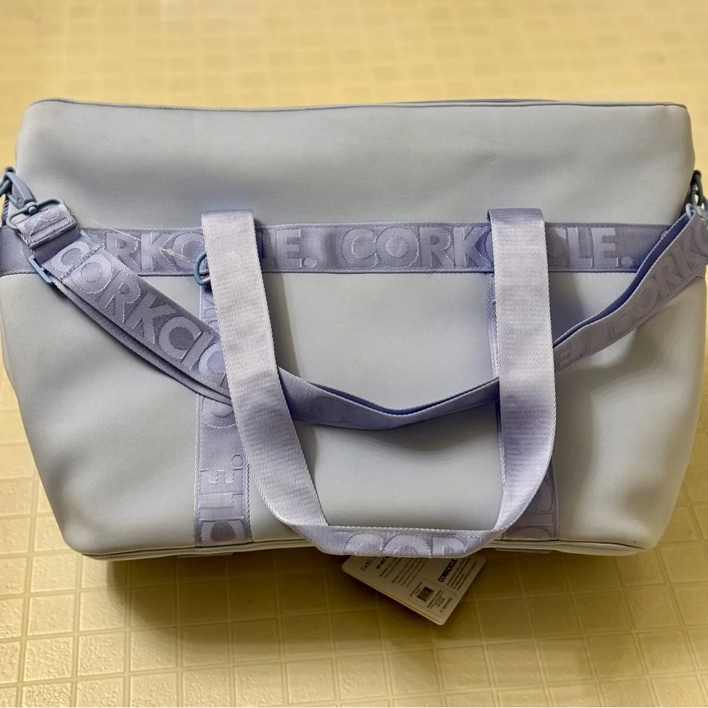 Corkcicle Estelle Tote Light Blue Tote Bag - Picture 5 of 6